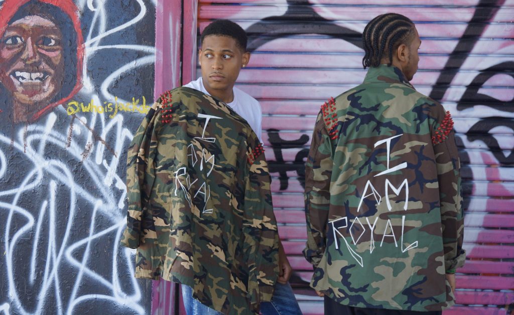 Tyler Jurelle modelling for Royal One Soul streetwear clothing brand. Visit the Royal One Shop.