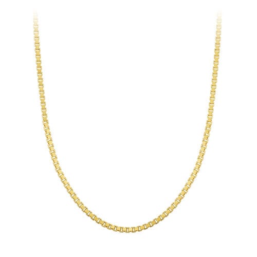 The 20” Box Neck Chain in 14K Yellow Gold, 1.8mm from Fred Meyer Jewelers, recommended by Tyler Jurelle, a men's fashion and lifestyle creator.