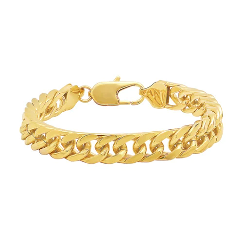 Tyler Jurelle's style recommendation: Men's Curb Chain 8.75" Bracelet in Stainless Steel from Fred Meyer Jewelers.