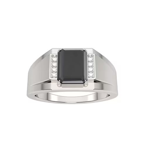 Tyler Jurelle's top ring pick: Men's Onyx and Diamond Accented Ring in 10K White Gold from Fred Meyer Jewelers.