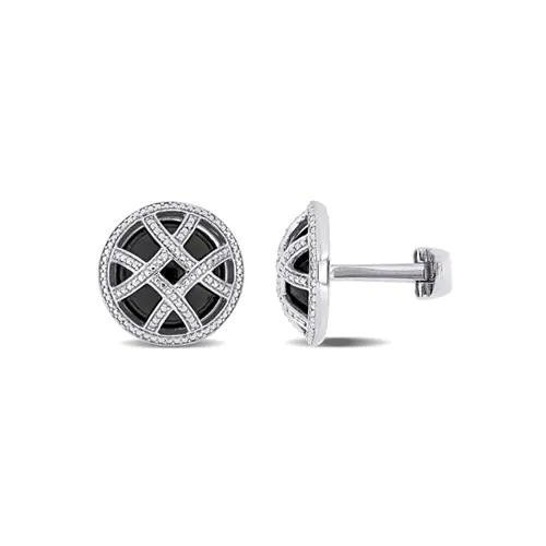 Discover the Onyx Cuff Links in Sterling Silver, a top pick by Tyler Jurelle for its classic charm.