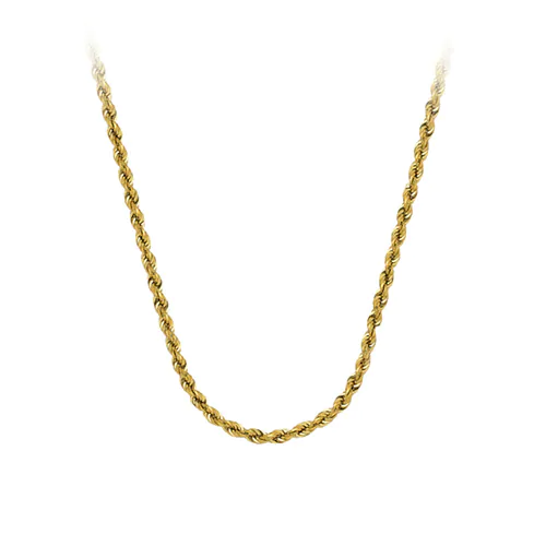 Tyler Jurelle recommends the PRIMO Elite® 22" Hollow Rope Neck Chain in 14K Yellow Gold 4mm from Fred Meyer Jewelers for an elegant touch.