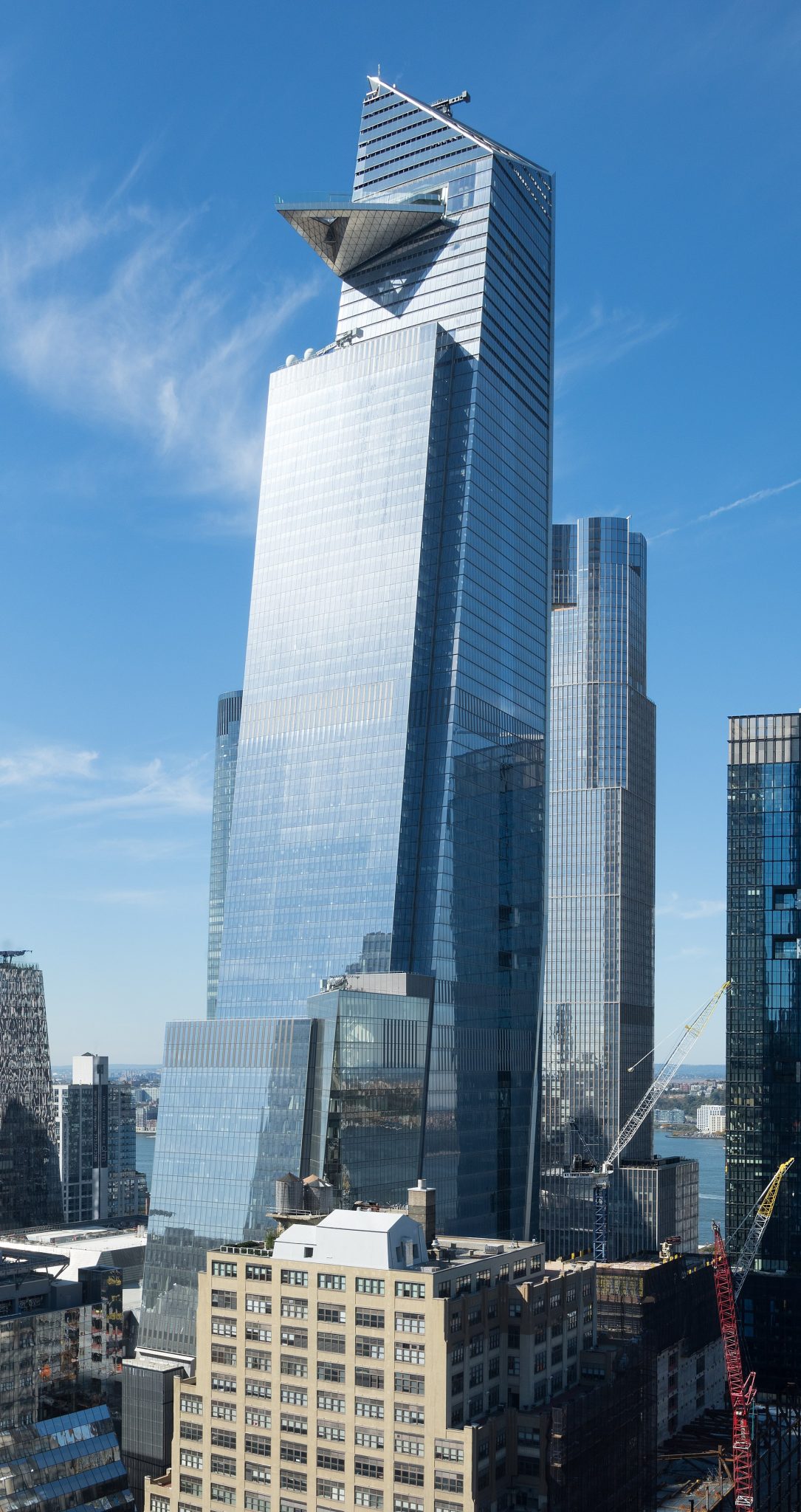30 Hudson Yards in New York City featuring its Edge observation deck.