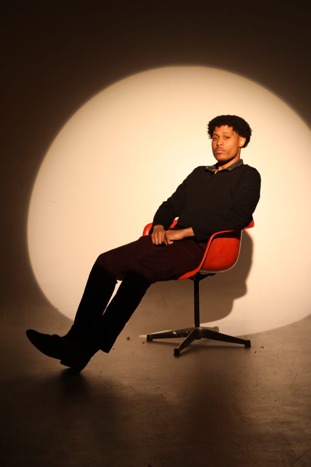 Tyler Jurelle, men's fashion model, professional headshot portrait portfolio.